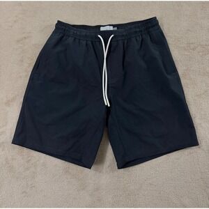 Wellen Lined Swim Trunks Men's Size XS Black shorts 7" Summer Drawstrings EUC